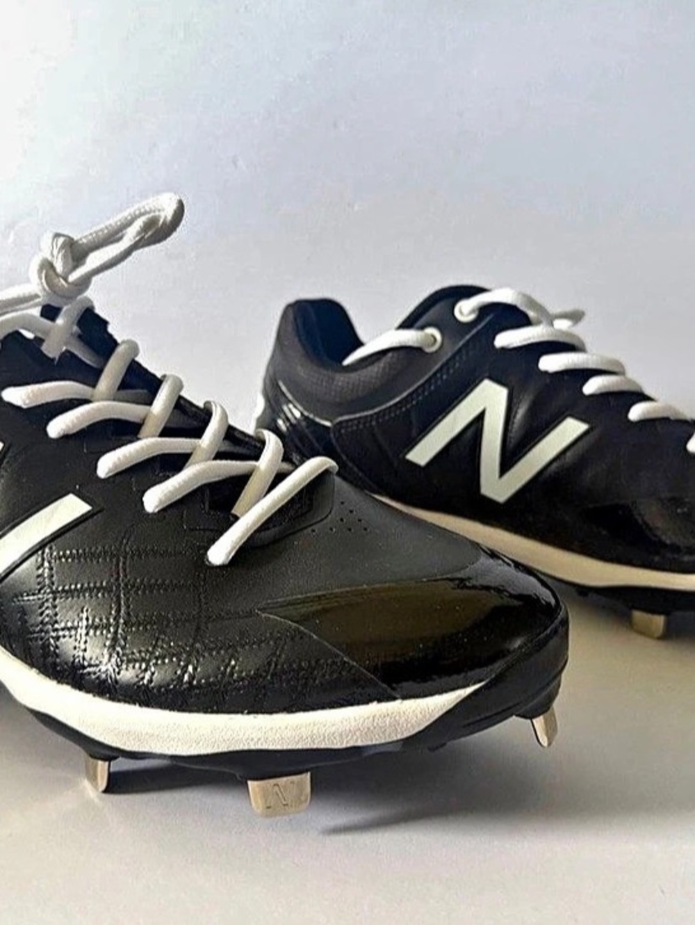 New Balance 4040v5 Men's Baseball Cleats Black White US 9 D